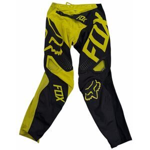 Fox Racing Motorcycle Pants Yellow Black Racing MX Motocross Adult Men's Size 30